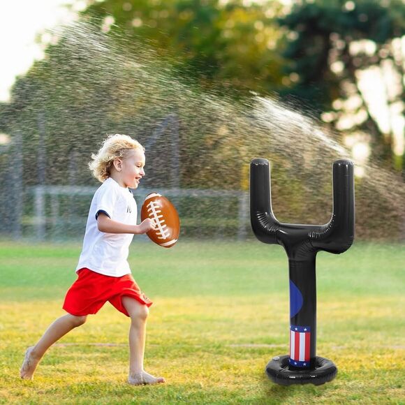 Inflatable Jumbo Football Set Inflatable Football Goal with Ball Target Football - Picture 3 of 7
